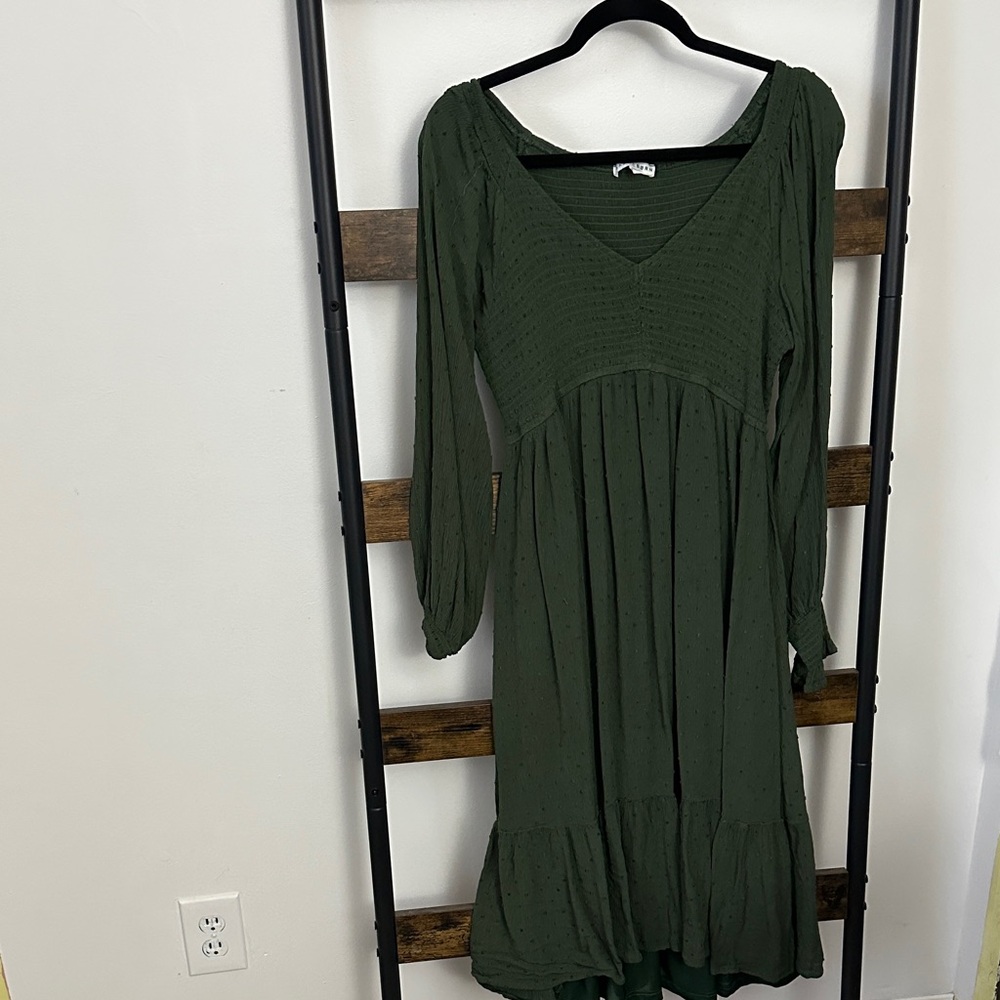 Baltic Born Deep Green Long Sleeve Dress